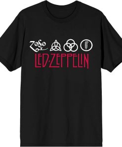 Led Zeppelin Icon Men's Black Short Sleeve Tee