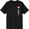 Naruto Itachi Artwork Crew Neck Short Sleeve Men's Black T-Shirt