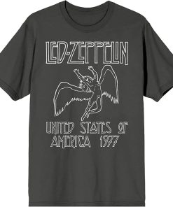 Led Zeppelin Falling Icarus 1977 Crew Neck Short Sleeve Men's T-Shirt