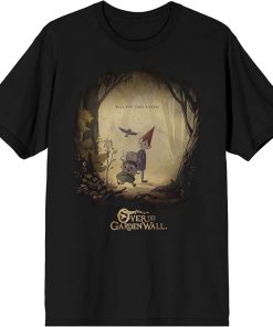 Over The Garden Wall Will You Take A Peak Adult Black Crew Neck Short Sleeve T-Shirt