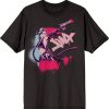 Arcane League of Legends Jinx Front & Back Art Adult Black Crew Neck Short Sleeve T-Shirt