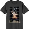 Demon Slayer Inosuke Hashibira Crew Neck Short Sleeve Charcoal Men's T-Shirt