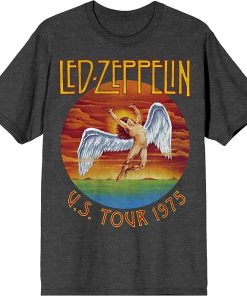 Led Zeppelin U.S. Tour 1975 Crew Neck Short Sleeve Men's T-Shirt