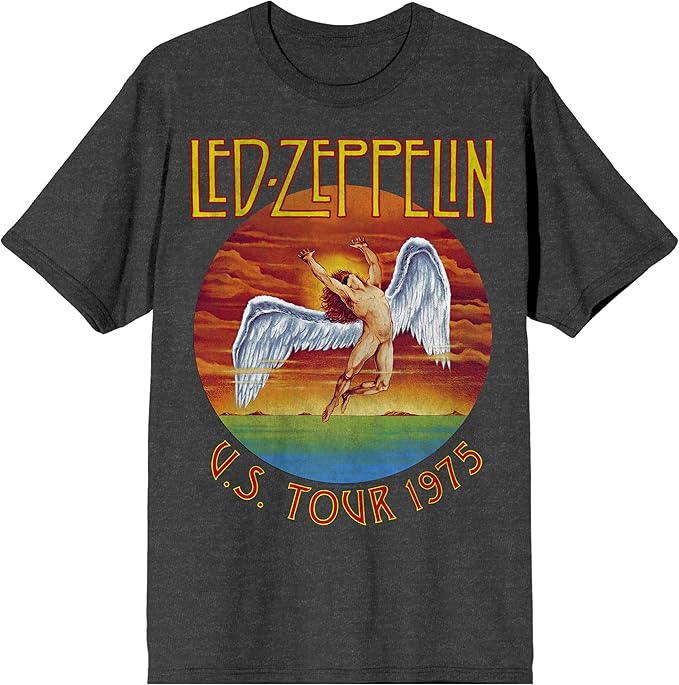 Led Zeppelin U.S. Tour 1975 Crew Neck Short Sleeve Men's T-Shirt